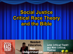 Social Justice, CRT and the Bible - Mike Riddle @ Cornerstone Bible Church | Arlington | Washington | United States